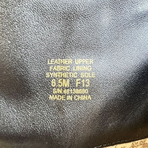 Tory Burch Black Leather Amanda Tall Riding Boots Size 6.5 Big Logo - Picture 14 of 16